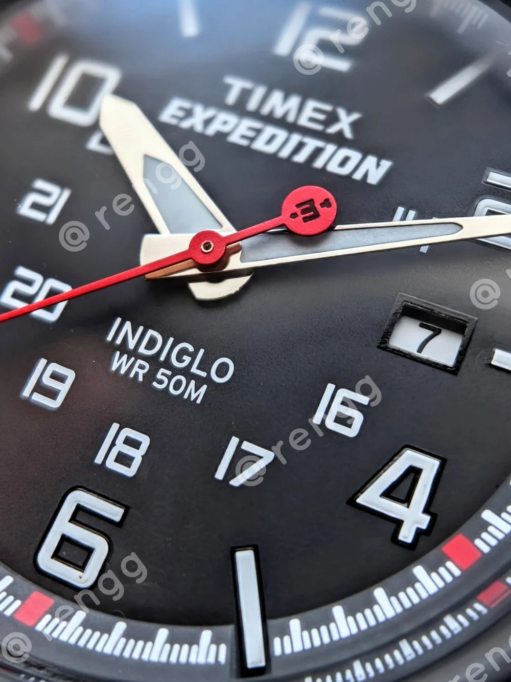 43mm Timex Expedition Men’s Black Nylon Strap Watch - Black Dial